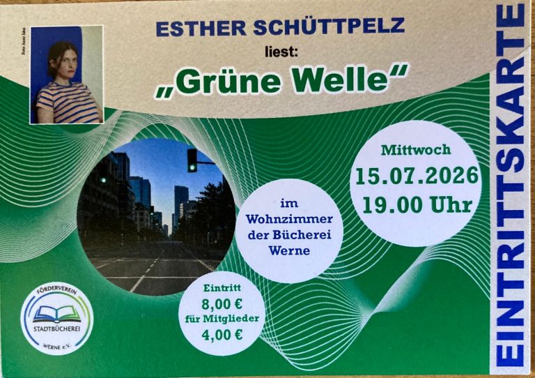 Eva Schüttpelz liest im Wohnzimmer